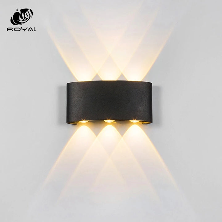 Outdoor Indoor LED Wall Light 2W 4W 6W 8W 10W  Up Down White Black Modern Light For Home Garden Bedroom Corridor