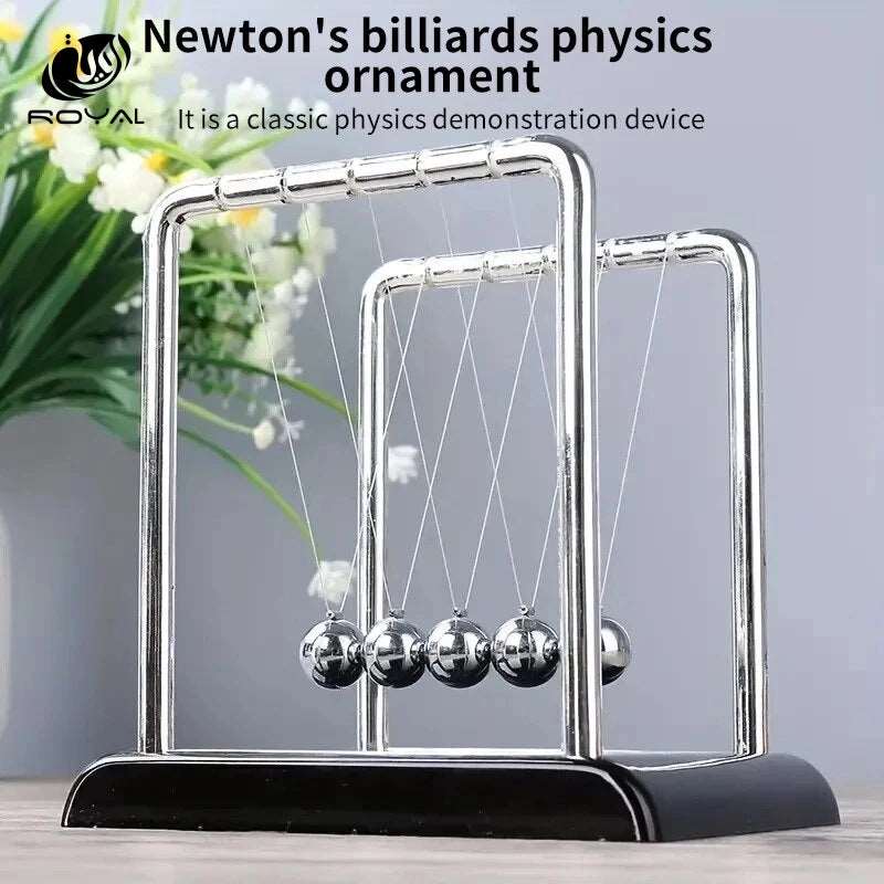 Newton's Cradle Balance Steel Ball Teaching Supplies Physics Science Pendulum Desktop Toys Stress Relief Gifts Home Decoration