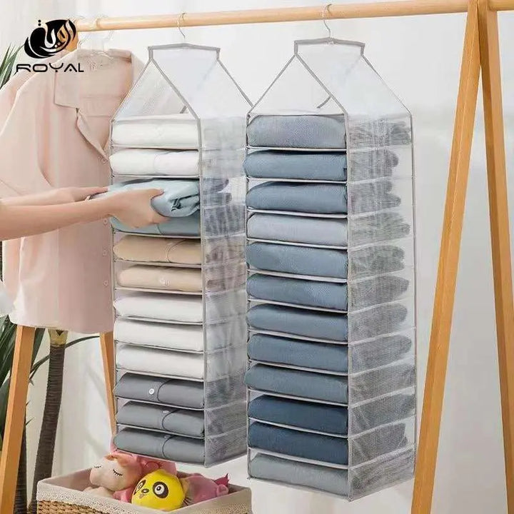 Wardrobe Hanging Storage Bag Cabinet Organizer