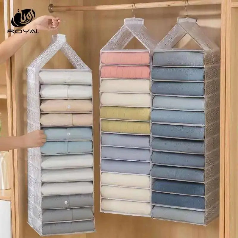 1pc Wardrobe Hanging Storage Bag Cabinet Organizer For Pants Socks T-Shirt Underwear Organizer Hanging Closet Organizer