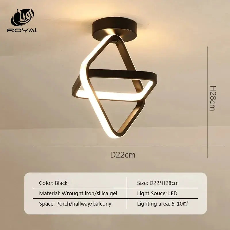 Small Modern LED Ceiling Light 2