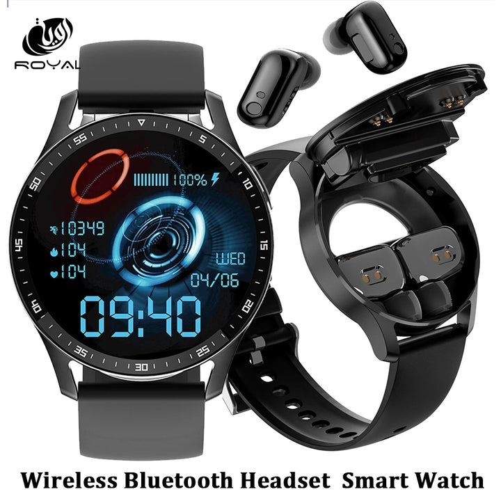 X7 2 in 1 Smart Watch With Earbuds Smartwatch TWS Bluetooth Earphone Heart Rate Blood Pressure Monitor Sport Watch Fitness Watch