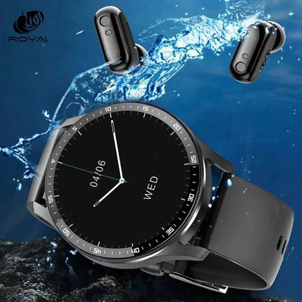 X7 2 in 1 Smart Watch With Earbuds Smartwatch TWS Bluetooth Earphone Heart Rate Blood Pressure Monitor Sport Watch Fitness Watch The Royal Riwayah