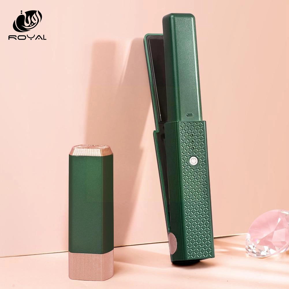 2 In 1 Mini Hair Straightener And Curling Iron Hair Curling Portable Rechargeable Straighteners Comb USB Straightening Hair N6M0