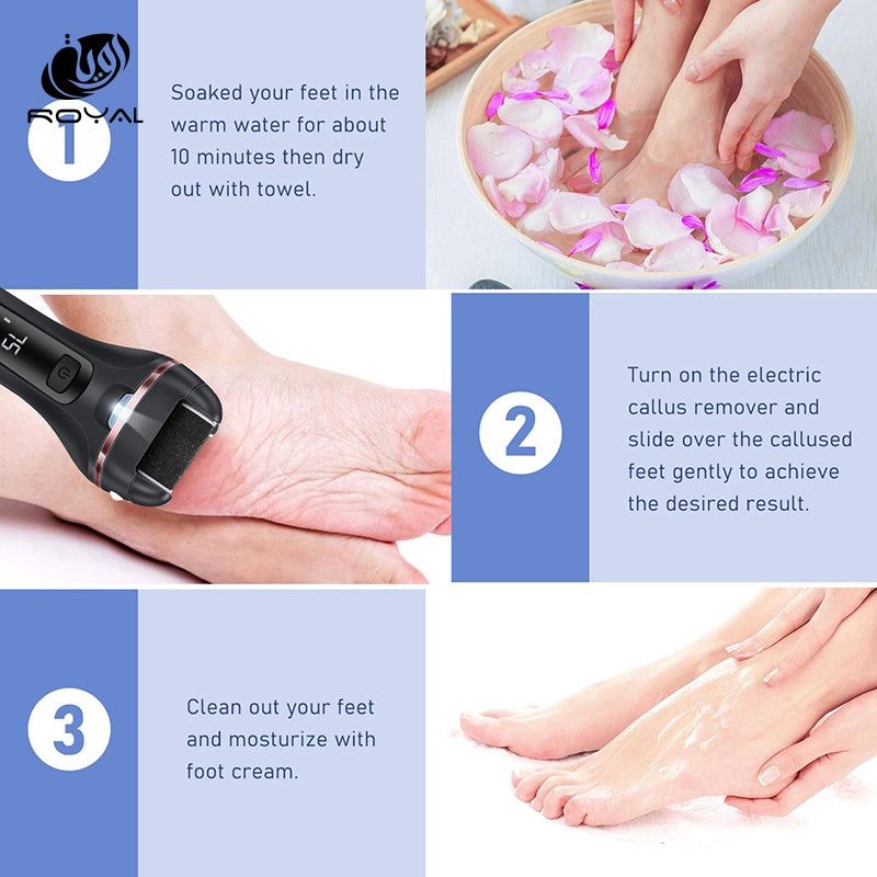 Electric Foot Sandpaper Foot File for Heels Grinding Pedicure Tools Professional Foot Care Tool Dead Hard Skin Callus Remover