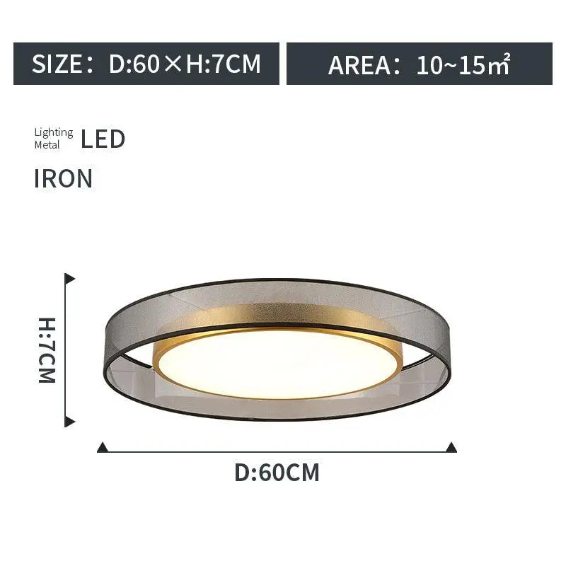 Royal® Classic Round Ceiling Light (LED, Copper Frame, Frosted Shade) - The Royal Riwayah