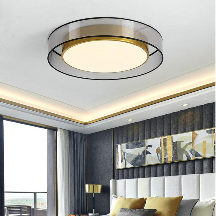 Royal® Classic Round Ceiling Light (LED, Copper Frame, Frosted Shade) - The Royal Riwayah