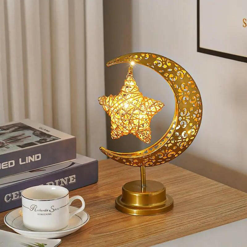 Royal® Creative 3D Moon Star Decorations LED Modeling Night Lamp The Royal Riwayah.