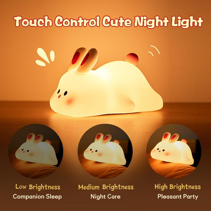 Dreamy Bunny Nightlight (Safe, Rechargeable, Timer, UAE) | The Royal Riwayah