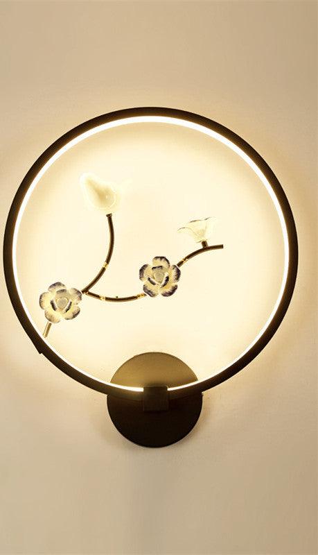 Royal® Modern Branch Flower Bird Pattern Wall Lamp | Nordic Warm Light The Royal Riwayah.