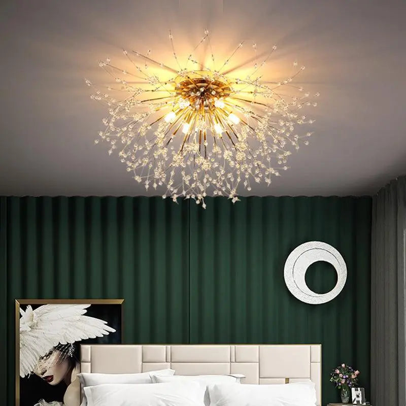 Modern Crystal Dandelion Pendant Ceiling light