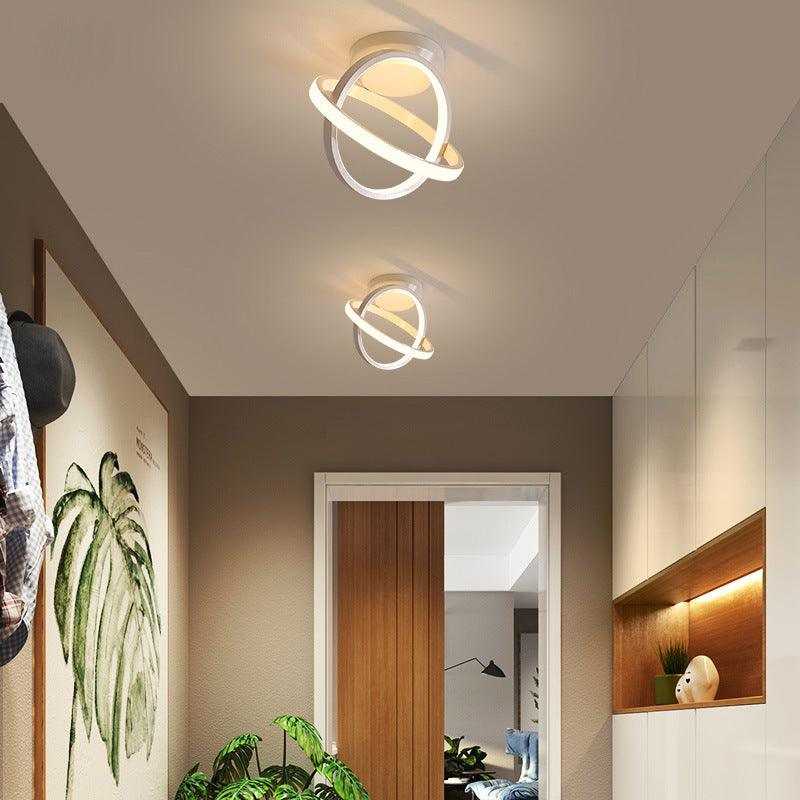 Royal® Modern Double Circle Iron LED Hallway Lights | Nordic, Dimmable - The Royal Riwayah