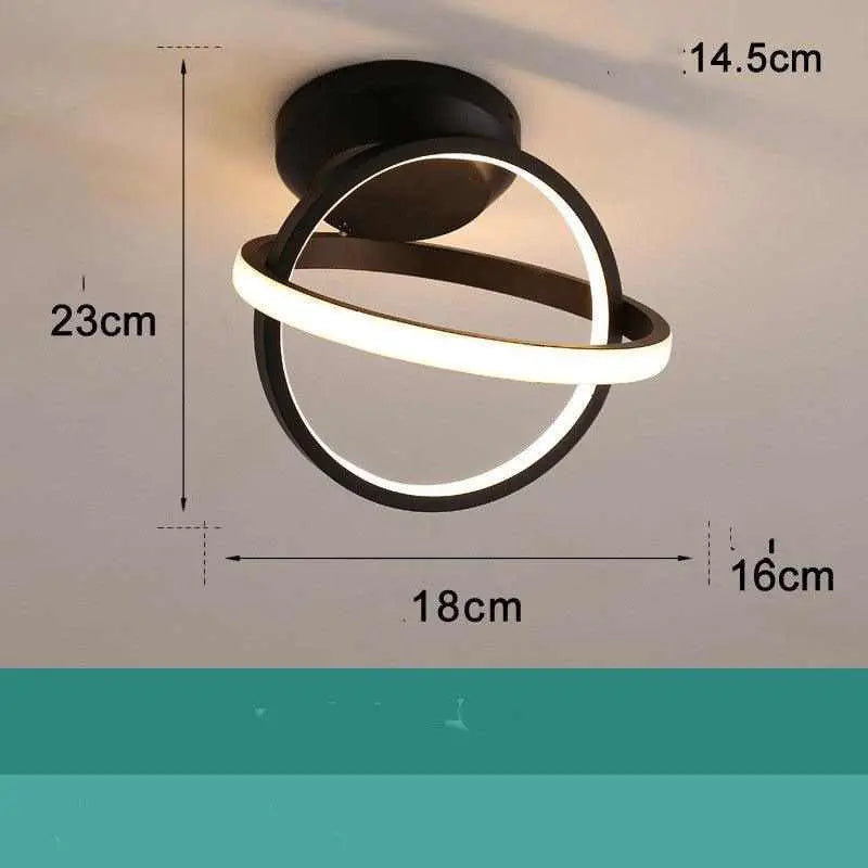 Royal® Modern Double Circle Iron LED Hallway Lights | Nordic, Dimmable - The Royal Riwayah