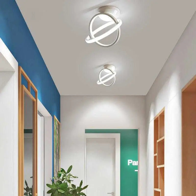 Royal® Modern Double Circle Iron LED Hallway Lights | Nordic, Dimmable - The Royal Riwayah