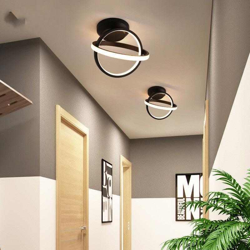 Royal® Modern Double Circle Iron LED Hallway Lights | Nordic, Dimmable - The Royal Riwayah