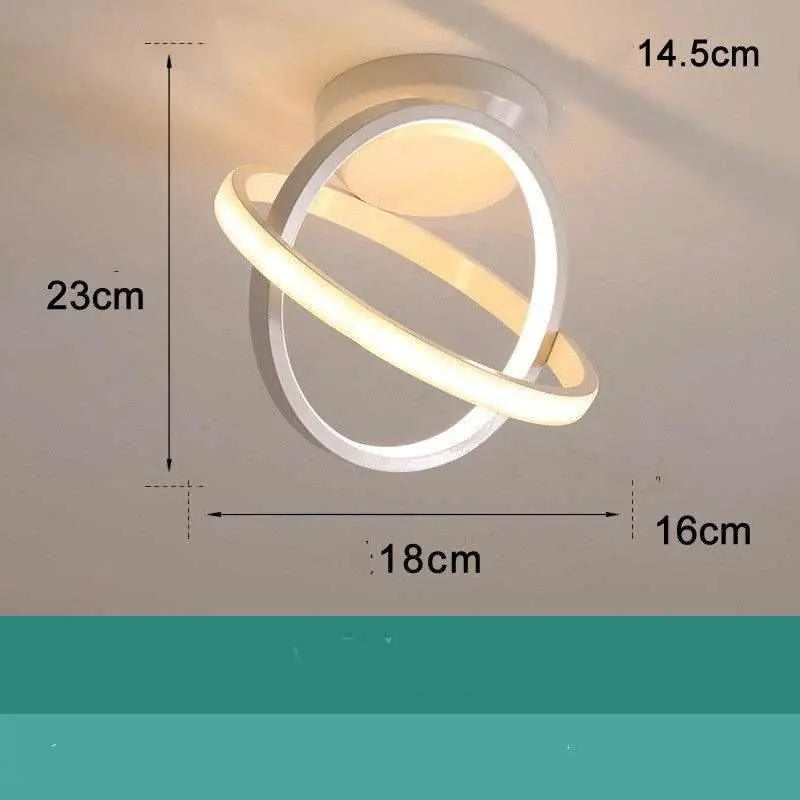 Royal® Modern Double Circle Iron LED Hallway Lights | Nordic, Dimmable - The Royal Riwayah