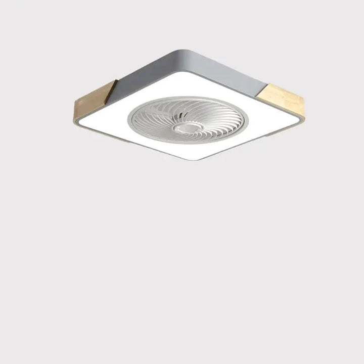 Modern Enclosed Invisible Dimmable Remote Ceiling Fan with Light