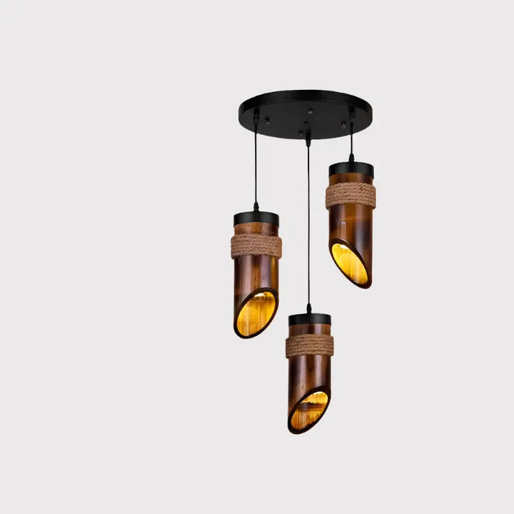 Royal® Modern Hand-woven Bamboo Pendant Chandelier | Natural Light The Royal Riwayah