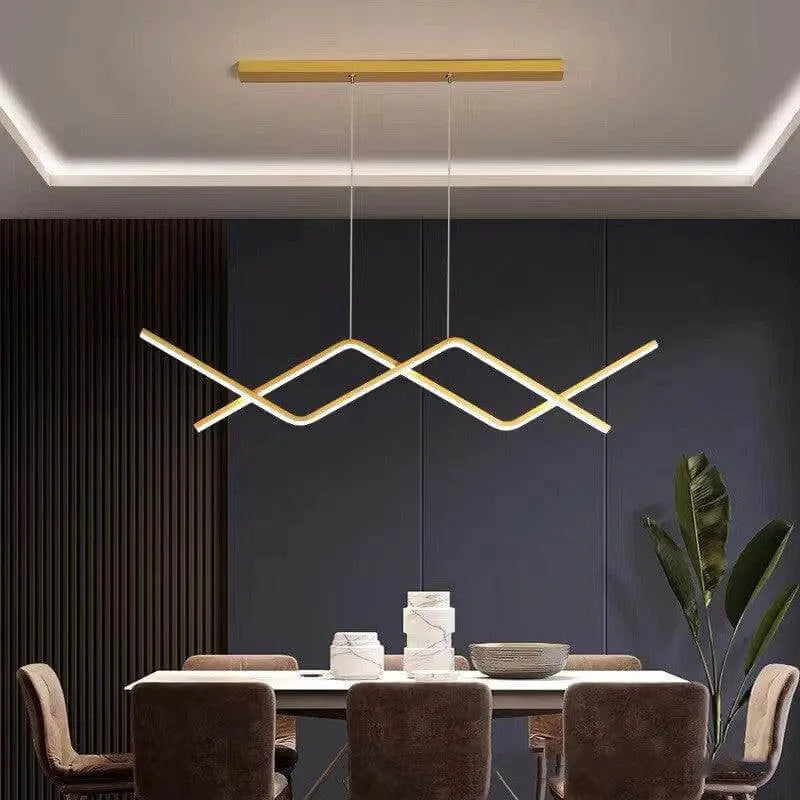 Modern Minimalist Chandelier Dubai | Nordic Design, LED Light, Dimmable | The Royal Riwayah