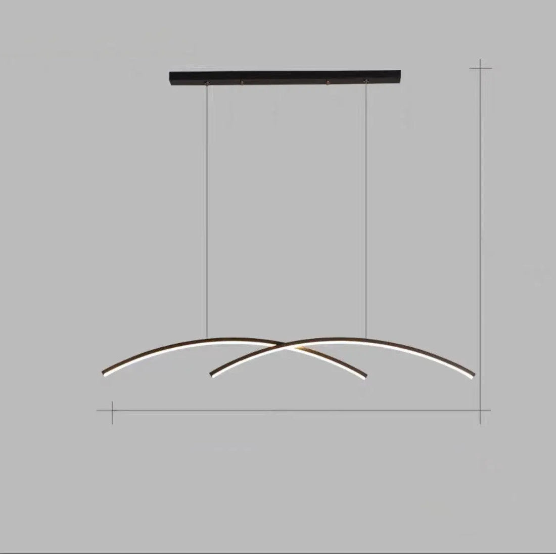 Modern Minimalist Chandelier Dubai | Nordic Design, LED Light, Dimmable | The Royal Riwayah