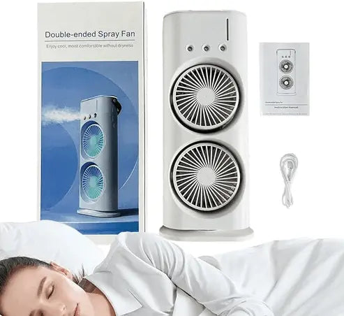 Royal® New Double Ended Spray Portable Fan Humidifier | Instant Cooling - The Royal Riwayah