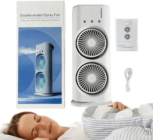 Royal® New Double Ended Spray Portable Fan Humidifier | Instant Cooling - The Royal Riwayah