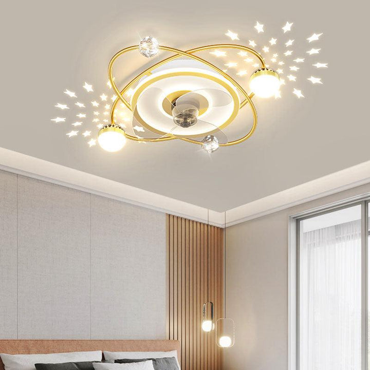 Royal® Nordic Star LED Remote Ceiling Fan Light | Invisible, Dimmable The Royal Riwayah.