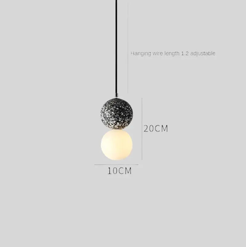 Royal® Nordic Terrazzo Pendant Chandelier Light | Hand-Blown Glass - The Royal Riwayah