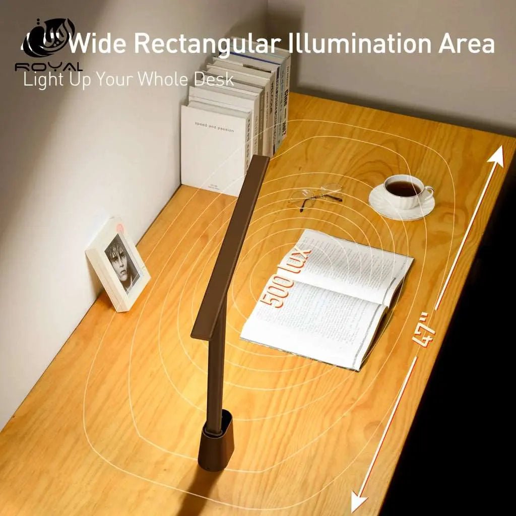 Baseus LED Desk Lamp Eye Protect Study Dimmable Office Light Foldable Table Lamp Smart Adaptive Brightness Bedside Lamp For Read The Royal Riwayah