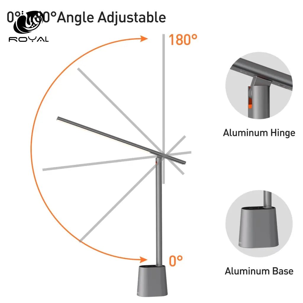 Baseus LED Desk Lamp Eye Protect Study Dimmable Office Light Foldable Table Lamp Smart Adaptive Brightness Bedside Lamp For Read The Royal Riwayah