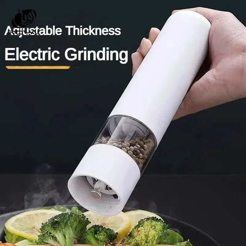 Gravity LED Electric Spice Grinder Electric Fully Automatic Grinder Adjustable Thickness Barbecue Seasoning Tool Pepper Grinder The Royal Riwayah