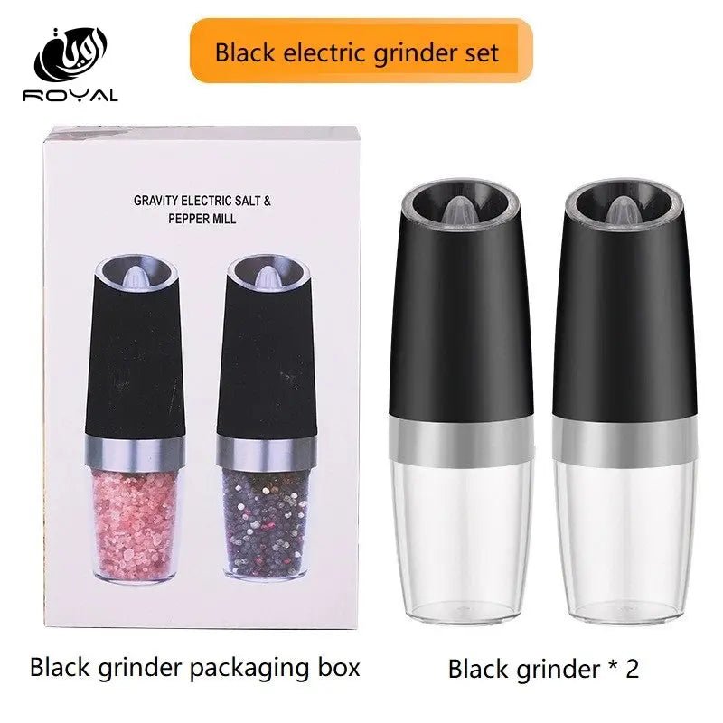 Gravity LED Electric Spice Grinder Electric Fully Automatic Grinder Adjustable Thickness Barbecue Seasoning Tool Pepper Grinder The Royal Riwayah