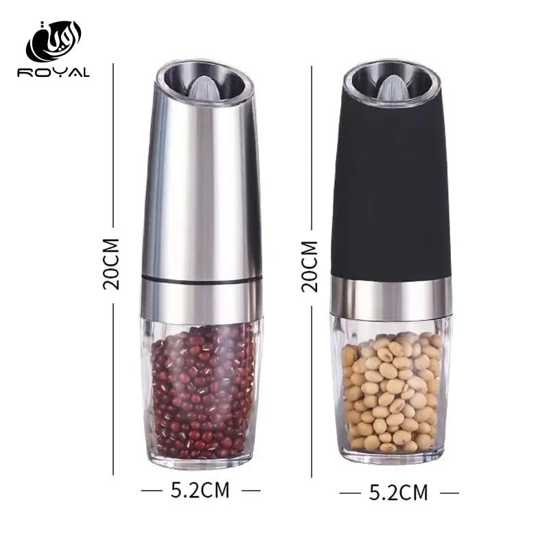 Gravity LED Electric Spice Grinder Electric Fully Automatic Grinder Adjustable Thickness Barbecue Seasoning Tool Pepper Grinder The Royal Riwayah