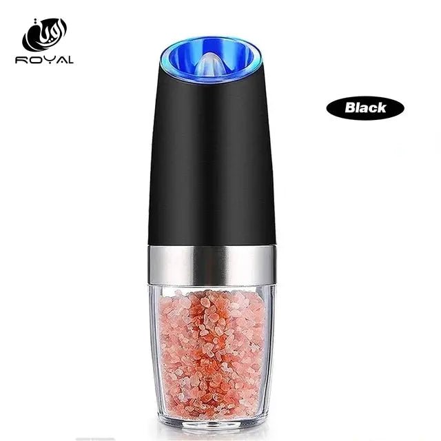 Gravity LED Electric Spice Grinder Electric Fully Automatic Grinder Adjustable Thickness Barbecue Seasoning Tool Pepper Grinder The Royal Riwayah