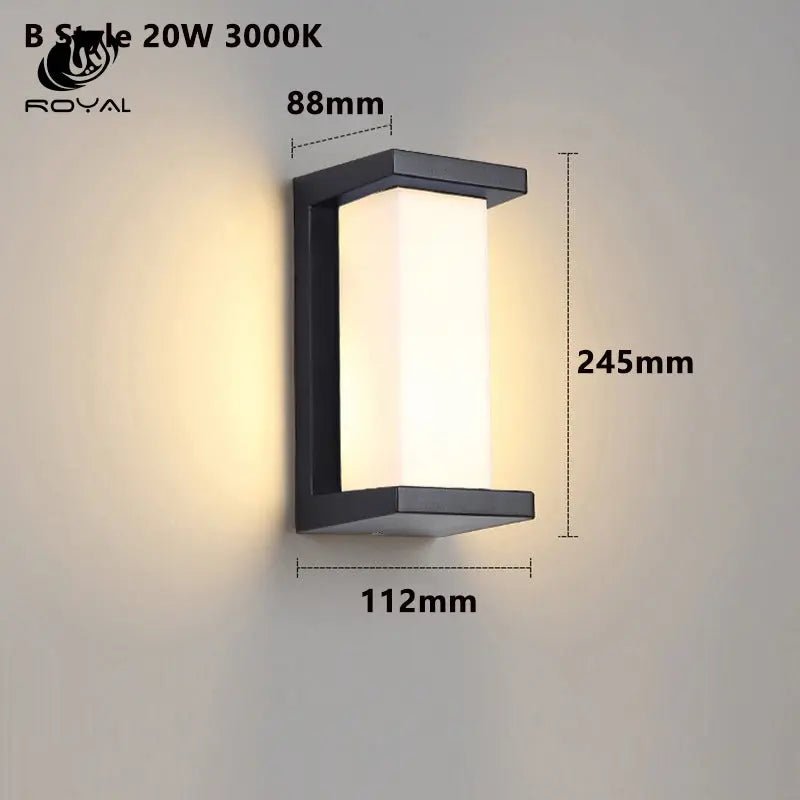 Led Outdoor Wall Light Waterproof IP65 Motion Sensor Led Outdoor Lighting Porch Lights Balcony Garden Lights Outdoor Wall Lamp The Royal Riwayah