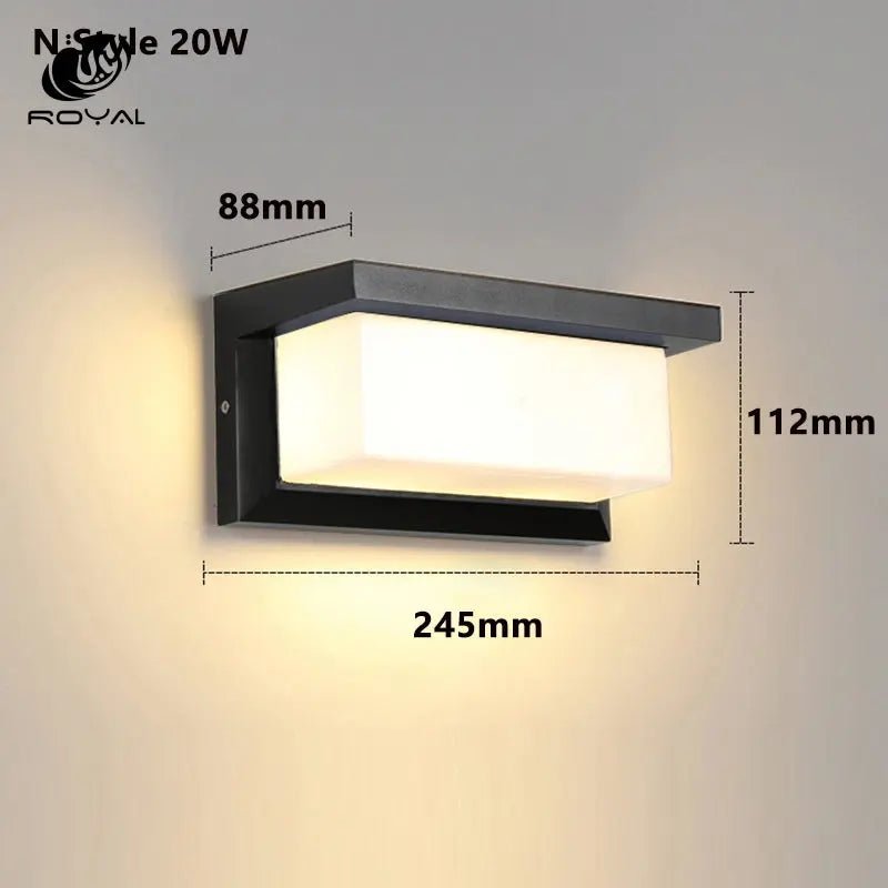 Led Outdoor Wall Light Waterproof IP65 Motion Sensor Led Outdoor Lighting Porch Lights Balcony Garden Lights Outdoor Wall Lamp The Royal Riwayah