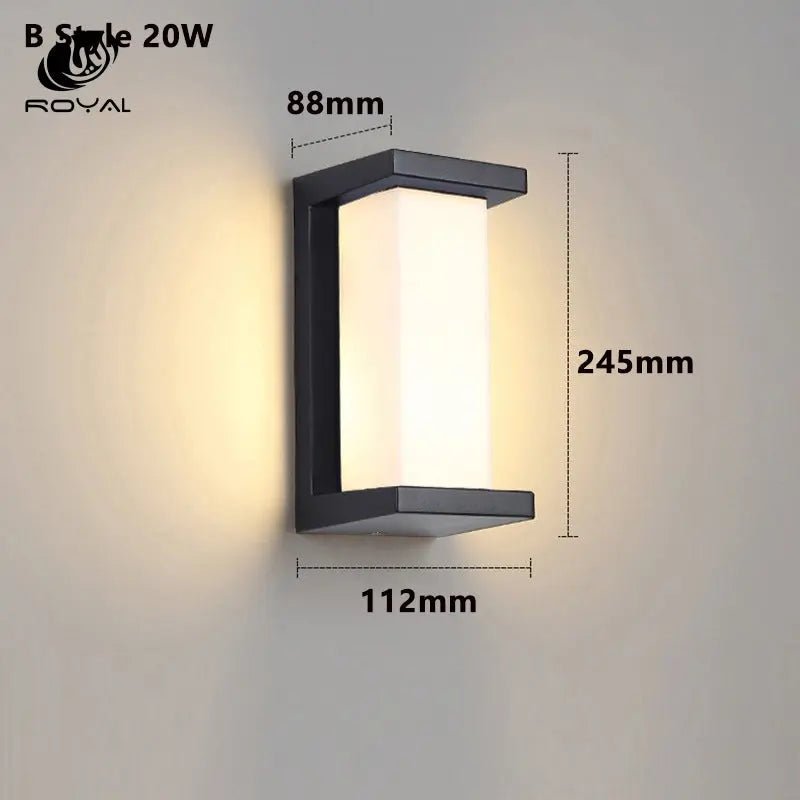 Led Outdoor Wall Light Waterproof IP65 Motion Sensor Led Outdoor Lighting Porch Lights Balcony Garden Lights Outdoor Wall Lamp The Royal Riwayah